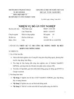 Thiết kế và thi công hệ thống thiết bị điều khiển nhà thông minh 