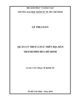 Quản lý thuế GTGT trên địa bàn thành phố hồ chí minh 