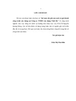 Kế toán chi phí sản xuất và giá thành công trình xây dựng tại Công ty TNHH xây dựng Vĩnh Hà