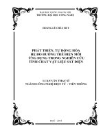 Phát triển, tự động hóa hệ đo đường trễ điện môi ứng dụng trong nghiên cứu tính chất vật liệu sắt điện 