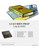 Bài tập nhóm môn luật hiến pháp 