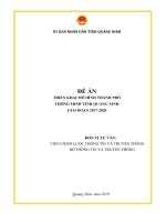 ĐỀ ÁN TRIỂN KHAI MÔ HÌNH THÀNH PHỐ THÔNG MINH TỈNH QUẢNG NINH GIAI ĐOẠN 2017-2020