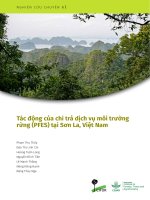 Tác động của chi trả dịch vụ môi trường rừng (PFES) tại Sơn La, Việt Nam