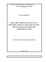 Thực hiện chính sách giám sát và phản biệ xã hội của mặt trận tổ quốc việt nam