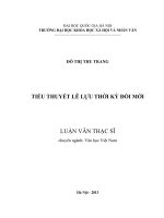 Tiểu thuyết lê lựu thời kỳ đổi mới 