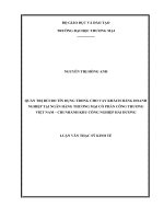 Quản trị rủi ro tín dụng trong cho vay khách hàng doanh nghiệp tại Ngân hàng thương mại cổ phần Công thương Việt Nam chi nhánh Khu Công nghiệp Hải Dương