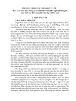 CHƯƠNG TRÌNH MÔN HỌC Ở LỚP 1