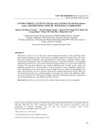 Antibacterial activity of Piper betle extracts on Helicobacter pylori and identification of potential compounds