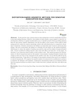 Distortion-based heuristic method for sensitive association rule hiding