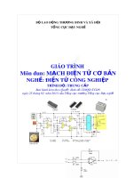 Giáo trình mạch điện tử cơ bản