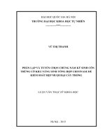 Phân lập và tuyển chọn chủng nấm ký sinh côn trùng có khả năng sinh tổng hợp chitinase để kiểm soát rệp muội hại cây trồng 