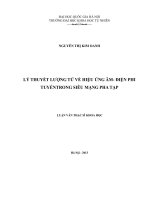 Lý thuyết lượng tử về hiệu ứng âm – điện phi tuyến trong siêu mạng pha tạp 