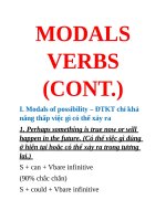 CÁCH CHIA ĐỘNG TỪ KHIẾM KHUYẾT VÀ BÀI TẬP CÓ ĐÁP ÁN CHI TIẾT