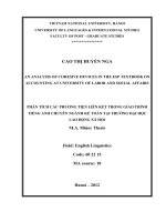 An analysis of cohesive devices in the ESP textbook on accounting at university of labor and social affairs 