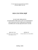 RÀ SOÁT, ĐIỀU CHỈNH, BỔ SUNG QUY HOẠCH PHÁT TRIỂN MẠNG LƯỚI VẬN TẢI HÀNH KHÁCH CÔNG CỘNG BẰNG XE BUÝT TRÊN ĐỊA BÀN THÀNH PHỐ HẢI PHÒNG ĐẾN NĂM 2020, ĐỊNH HƯỚNG ĐẾN NĂM 2030