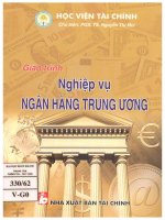 Giáo trình nghiệp vụ ngân hàng trung ương 