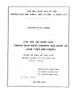 Các yếu tố ngôn ngữ trong đàm phán thương mại quốc tế (anh việt đối chiếu) 