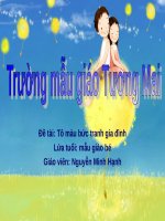 Tiet 09 dạy bé lớp 3 học  to mau buc trang gia dinh 