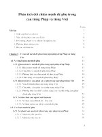 phân tích đối chiếu mệnh đề trong câu tiếng pháp và tiếng việt 