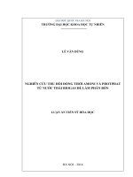 Nghiên cứu thu hồi đồng thời amoni và photphat từ nước thải biogas để làm phân bón 