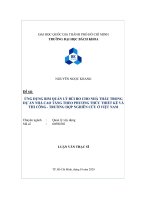 Ứng dụng BIM quản lý rủi ro cho nhà thầu dự án nhà cao tầng theo phương thức thiết kế và thi công - Trường hợp nghiên cứu ở Việt Nam
