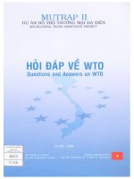 Hỏi đáp về WTO = questions and answers on WTO 