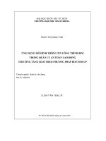 Ứng dụng mô hình thông tin công trình BIM trong quản lý an toàn lao động thi công tầng hầm theo phương pháp Bottom Up