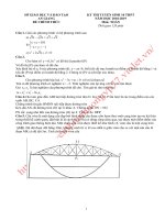 ĐỀ đáp án TOÁN vào 10 các TỈNH 2018 2019 