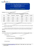 BÀI GIẢNG và đề THI bài 23 thực hành phân tích sự chuyển dịch cơ cấu ngành trồng trọt 