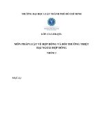 Thảo luận dân sự 2 lần 3