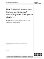 British Standard BS EN 10210 Part 2  2006