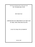Chế Độ Thai Sản Theo Pháp Luật Việt Nam Từ Thực Tiễn Tỉnh Thái Nguyên