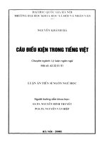 Câu điều kiện trong tiếng việt 