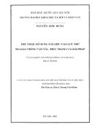 Thu thập, bổ sung tài liệu vào lưu trữ bộ giao thông vận tải   thực trạng và giải pháp 