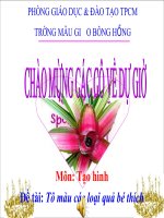 Tiet 05 dạy bé lớp 3 học  to mau cac loai qua be thich 