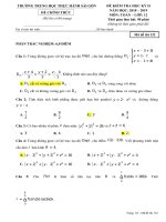 De va dap an kiem tra toan 12 HK2 NH 2018   2019   THTH sài gòn trường 