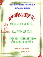 Tiet 14 dạy bé học toán lớp 3  lam quen voi toan 
