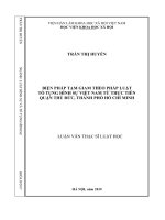 Biện Pháp Tạm Giam Theo Pháp Luật Tố Tụng Hình Sự Việt Nam Từ Thực Tiễn Quận Thủ Đức