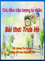 Tiet 13 dạy bé 4 tuổi  tho  trua he 