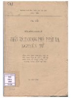 Phân tích quang phổ phát xạ nguyên tử b dùng cho sinh viên năm thứ tư hoá phân tích  