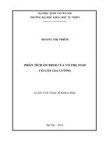 Phân tích ổn định của vỏ trụ FGM có gân gia cường 