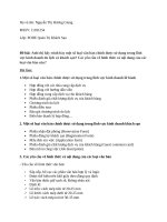 MỘT SỐ LOẠI VĂN BẢN ĐƯỢC DÙNG TRONG KINH DOANH DU LỊCH KHÁCH SẠN