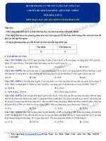 26 đề thi lý thuyết và bài tập nâng cao hóa 12 