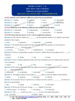 review 3 tieng anh 12 moi co loi giai chi tiet