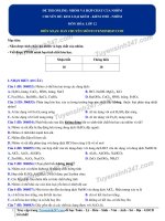 14 đề thi nhôm và hợp chất của nhôm hóa 12 