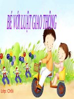 Tiet 10 dạy bé học  be voi luat giao thong 