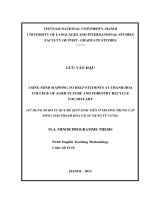Sử dụng sơ đồ tư duy để giúp sinh viên ở Trường Trung cấp Nông Lâm Thanh Hóa tái sử dụng từ vựng
