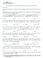 4  đề thi online   góc giữa hai mặt phẳng   có lời giải chi tiết 