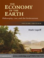 052186755X cambridge university press the economy of the earth philosophy law and the environment dec 2007 
