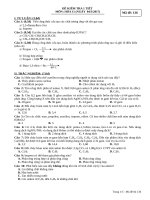 đề kiểm tra 1 tiết hóa 11 hidrocacbon